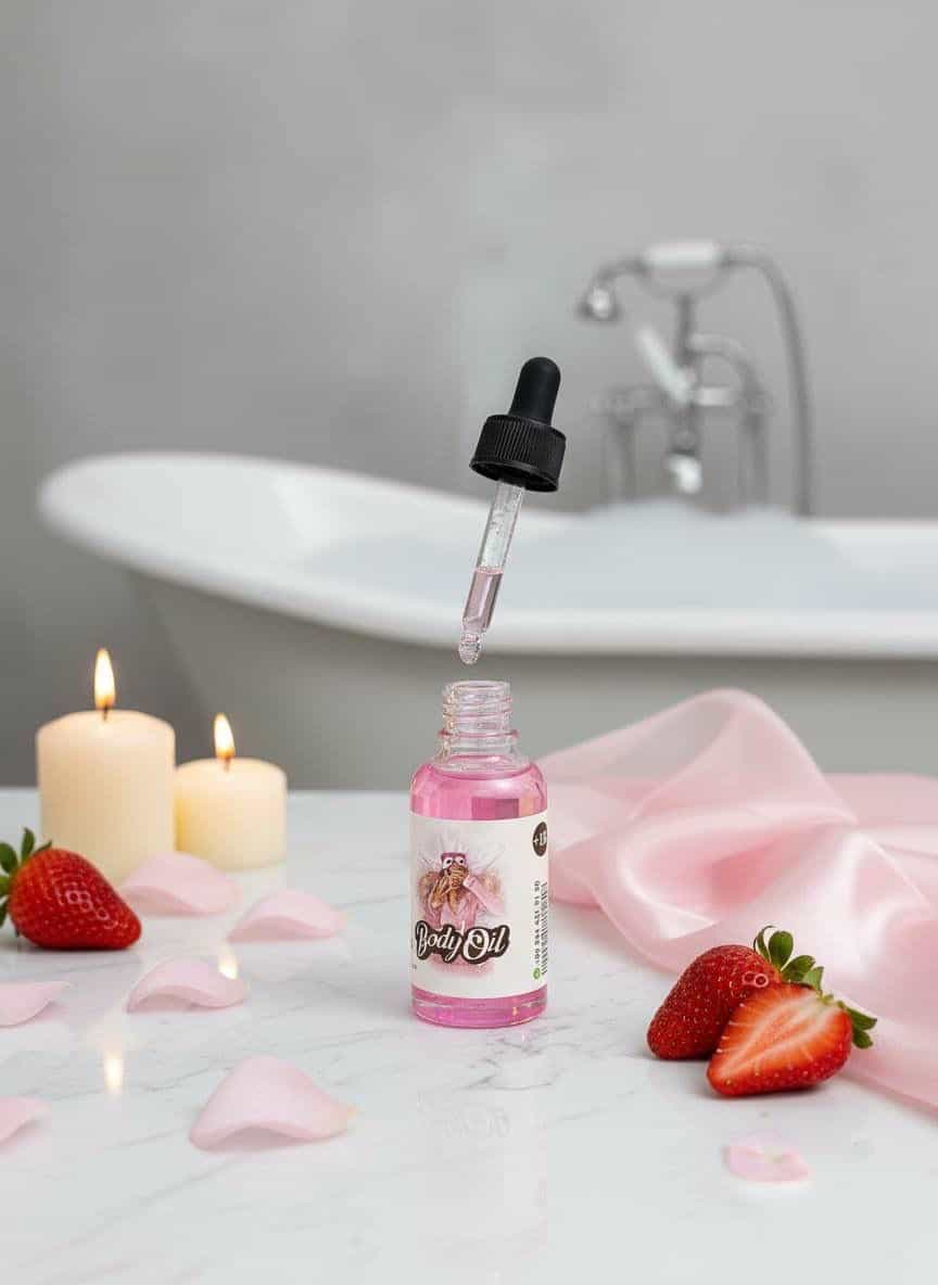 زيت جسم Body Oil — العبوة الوردية